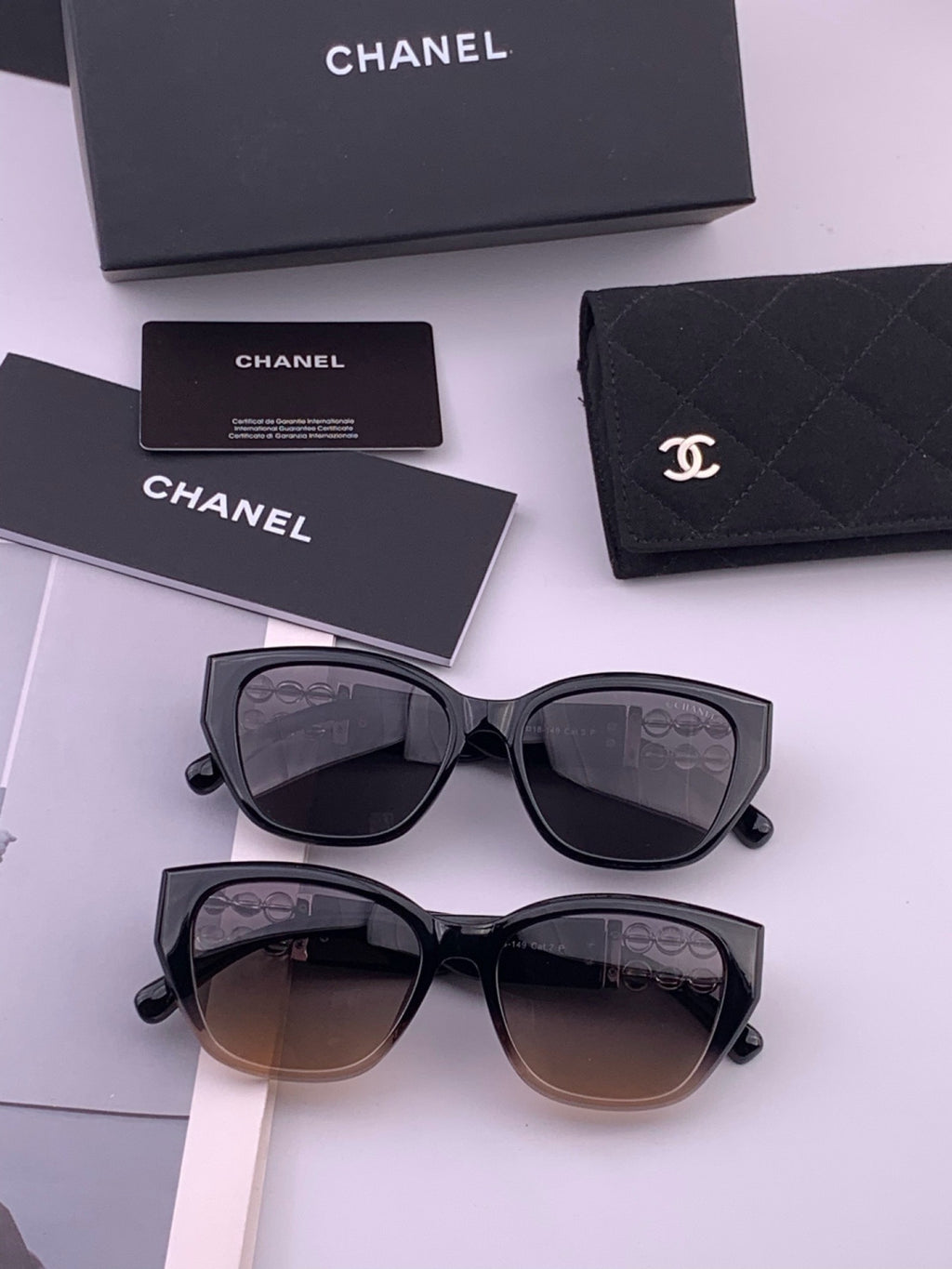 Chanel CH8754 Polarized Fashion Black Lens Sunglasses for Men & Women - 493577 - detail image 8