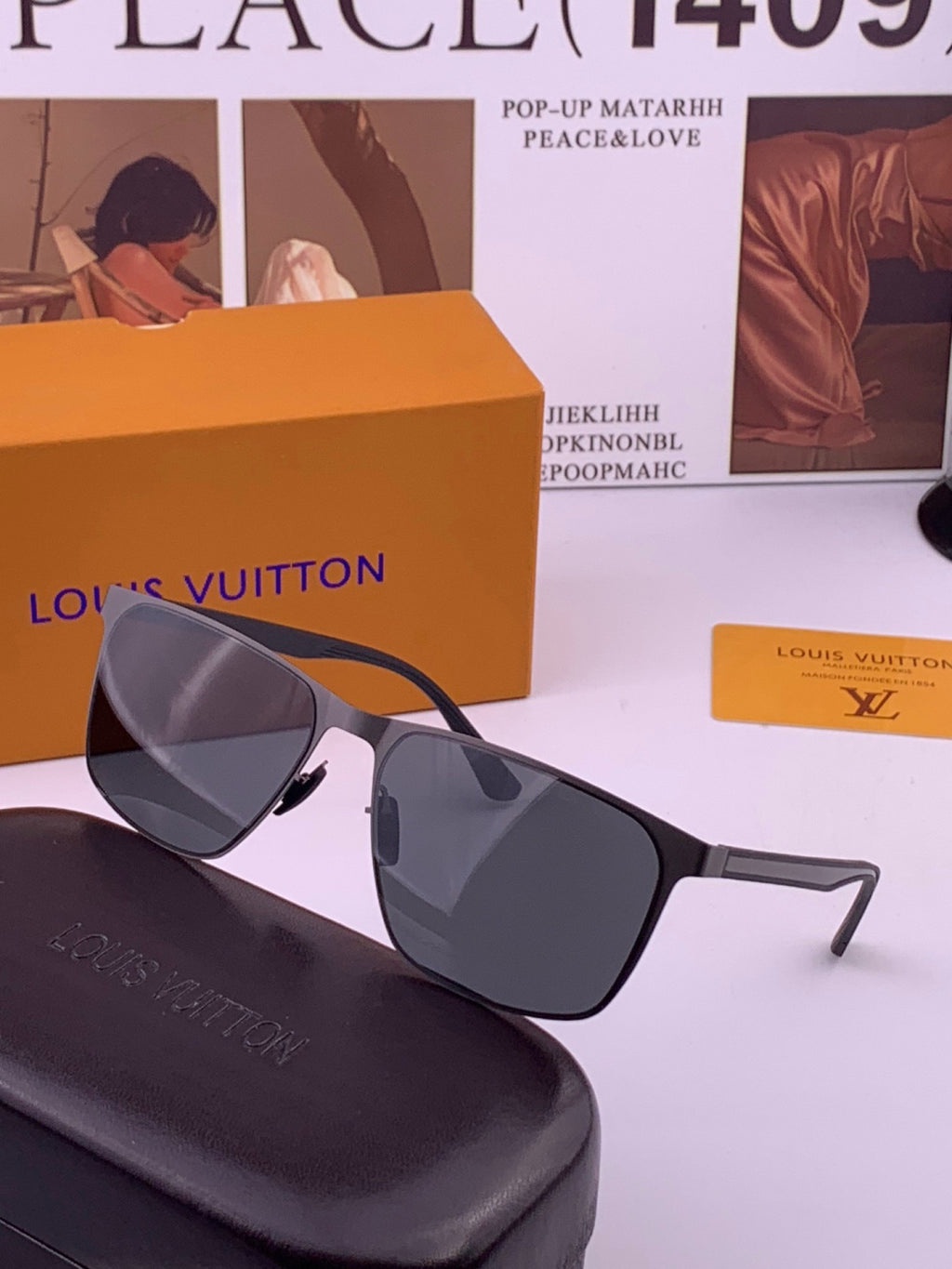 Louis Vuitton L216 Fashion Brown Lens Sunglasses for Men & Women - detail image 2