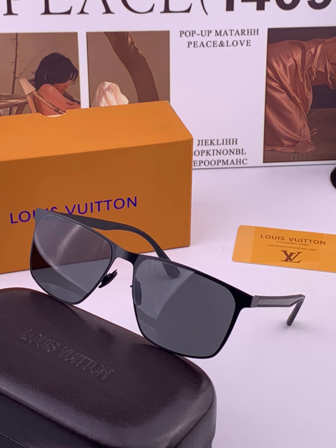 Louis Vuitton L216 Fashion Gold Lens Sunglasses for Men & Women - detail image 2