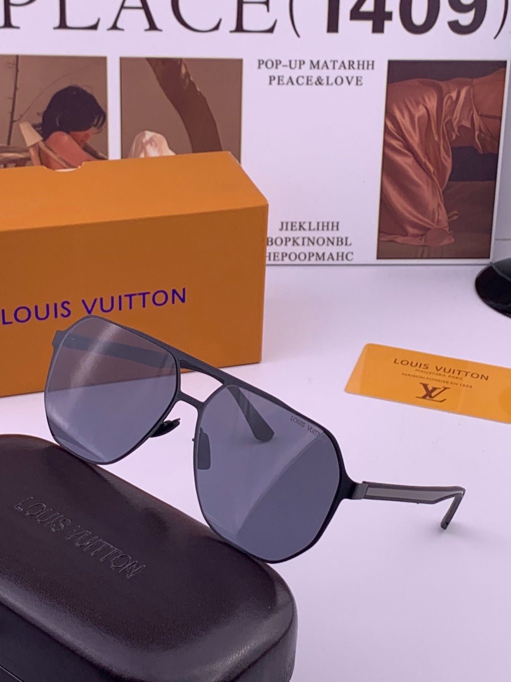 Louis Vuitton L116 Fashion Gold Lens Sunglasses for Men & Women - detail image 2
