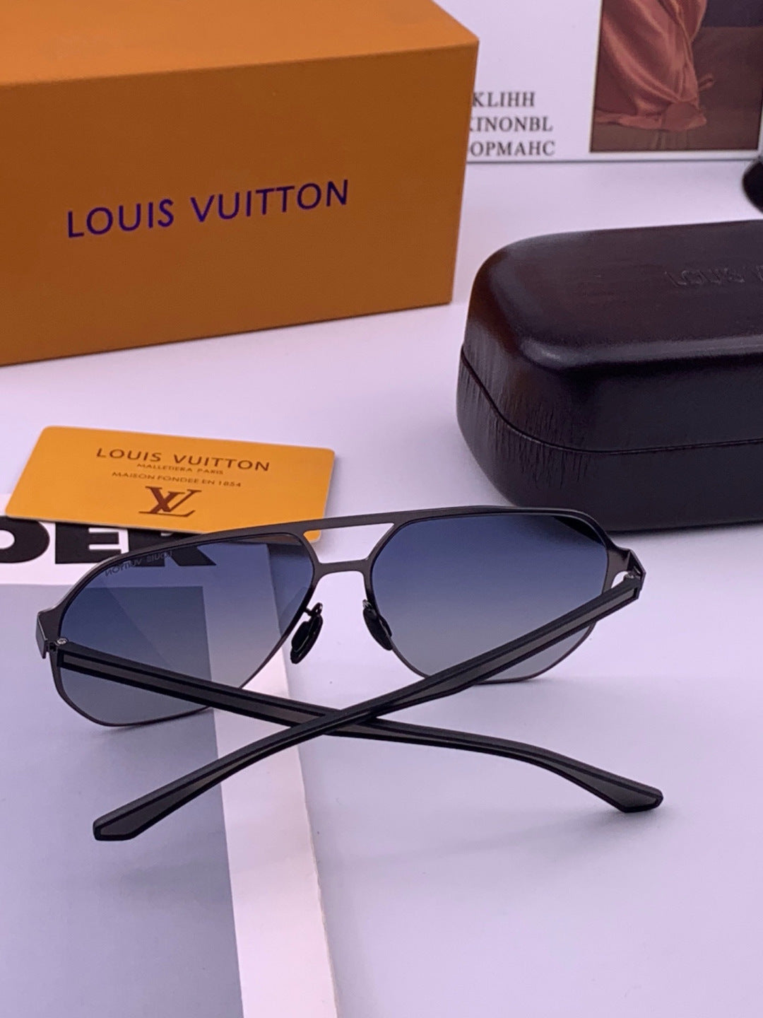 Louis Vuitton L116 Fashion Black Lens Sunglasses for Men & Women - 493200 - detail image 5