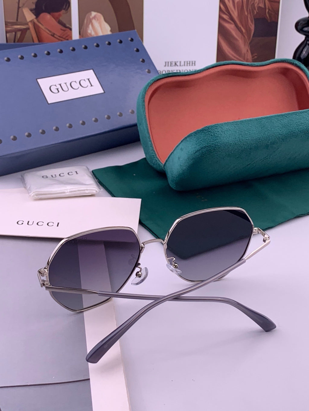 Gucci G1251 Polarized Round Brown Lens Sunglasses for Women - detail image 6