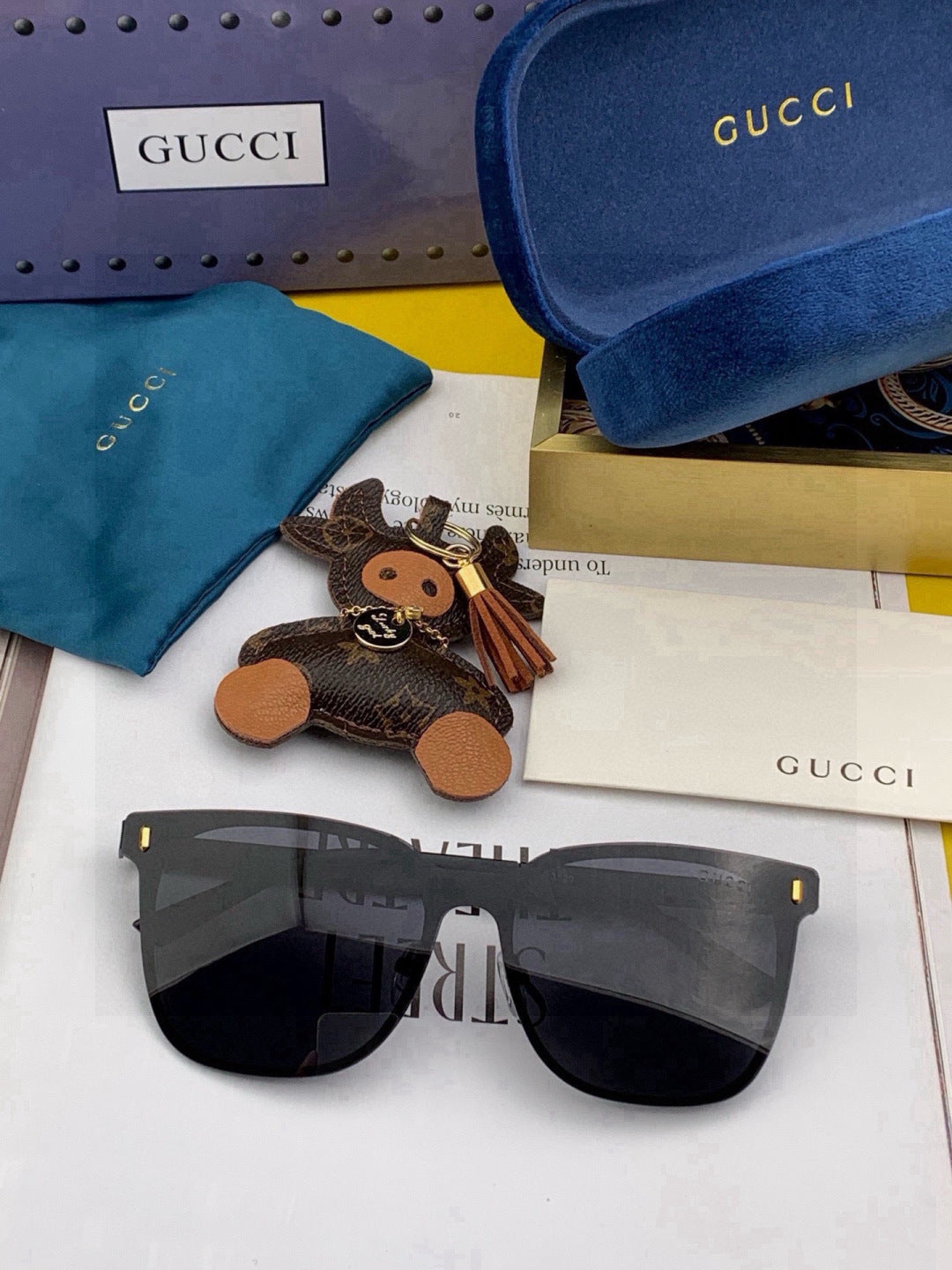 Gucci G075 Fashion Brown Lens Sunglasses for Men & Women