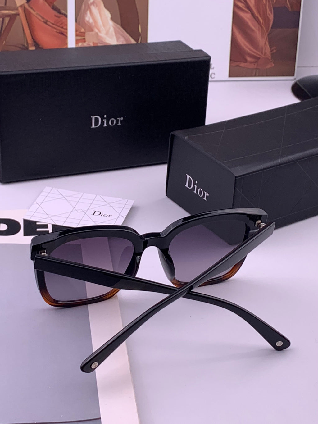 Gucci G752 Polarized Square Brown Lens Sunglasses for Women - detail image 3