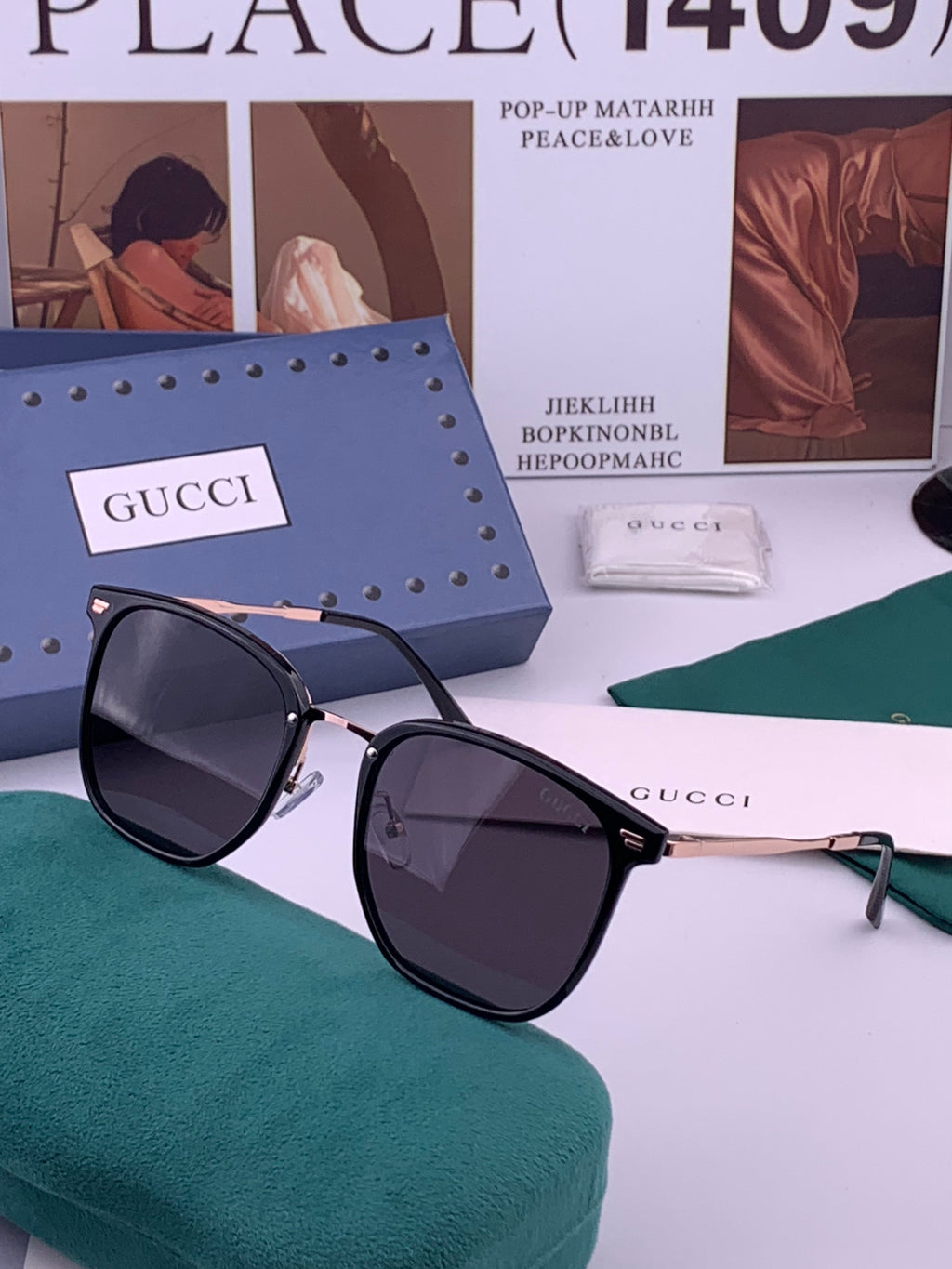 Gucci G11924 Fashion Brown Lens Sunglasses for Men & Women - detail image 2