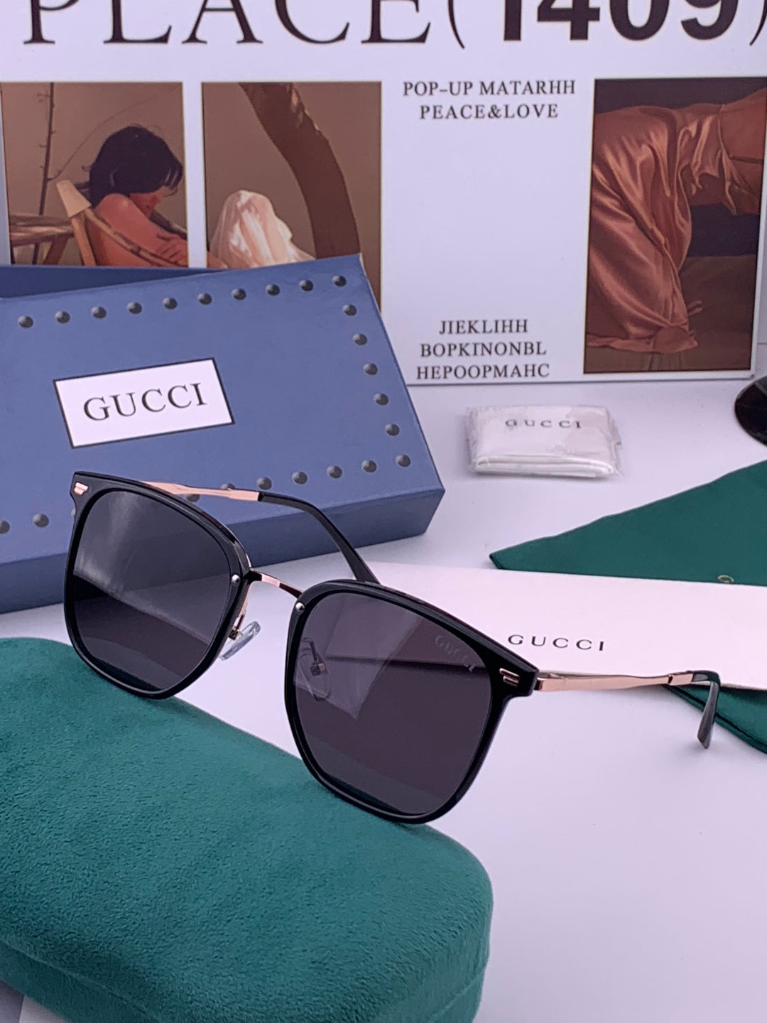 Gucci G11924 Fashion Brown Lens Sunglasses for Men & Women - detail image 2