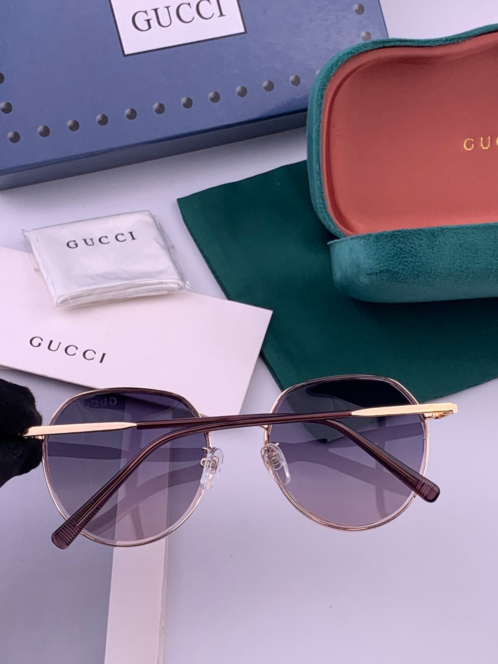 Gucci G2235 Polarized Round Brown Lens Sunglasses for Women - 493432 - detail image 6