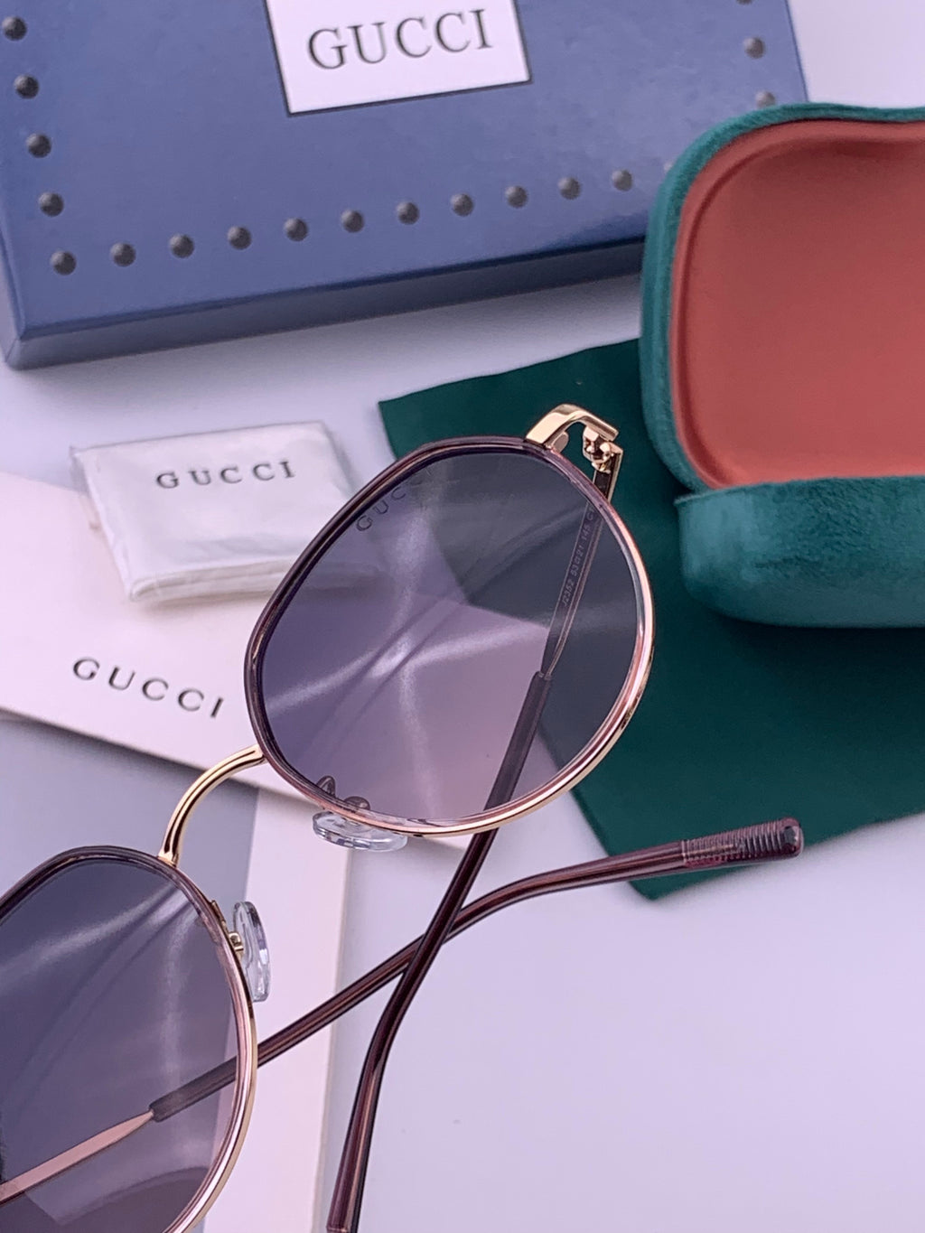 Gucci G2235 Polarized Round Brown Lens Sunglasses for Women - 493432 - detail image 4