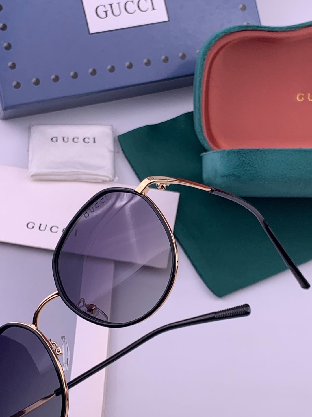 Gucci G2235 Polarized Round Brown Lens Sunglasses for Women - 493433 - detail image 4