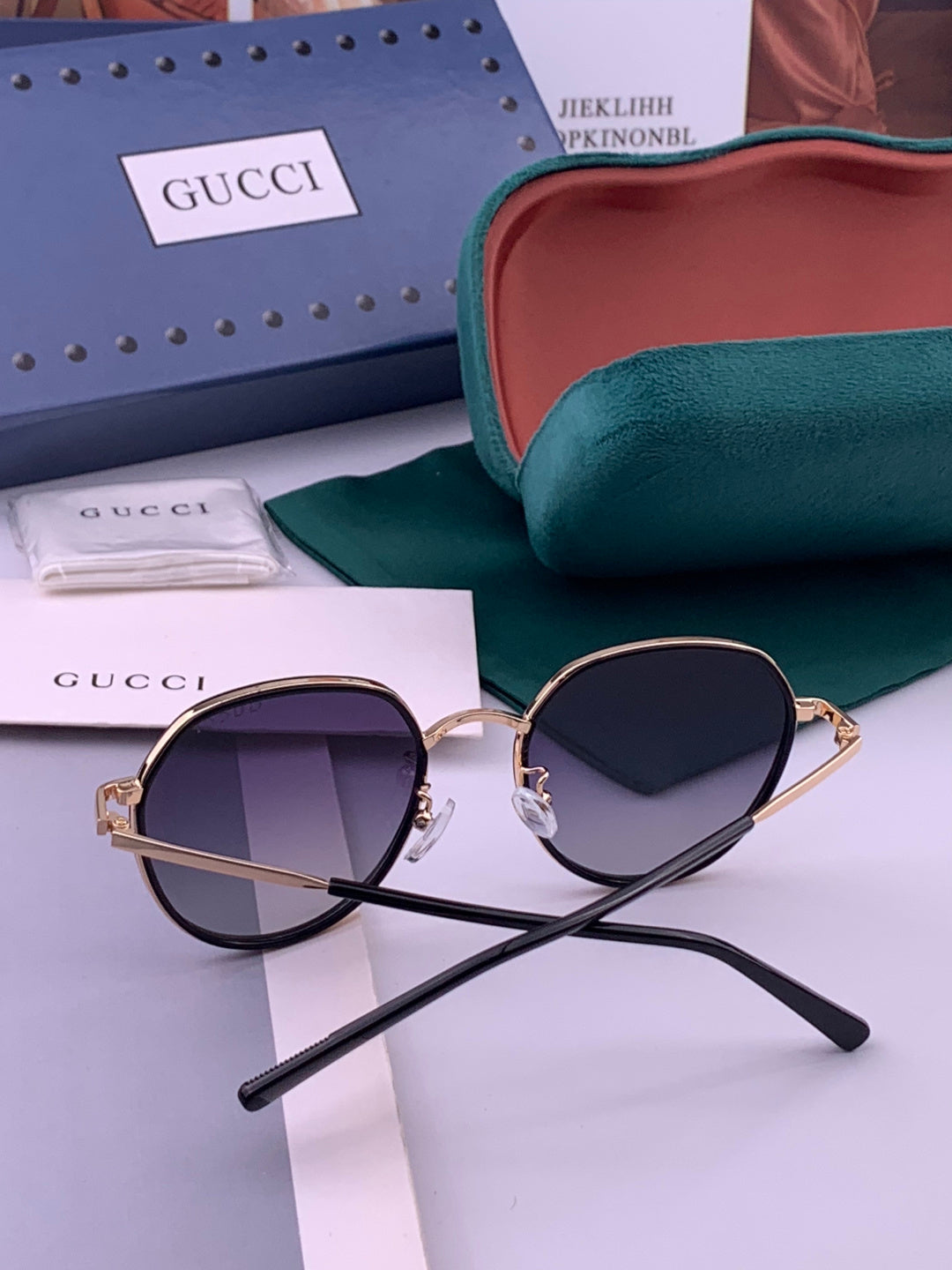 Gucci G2235 Polarized Round Brown Lens Sunglasses for Women - 493433 - detail image 5