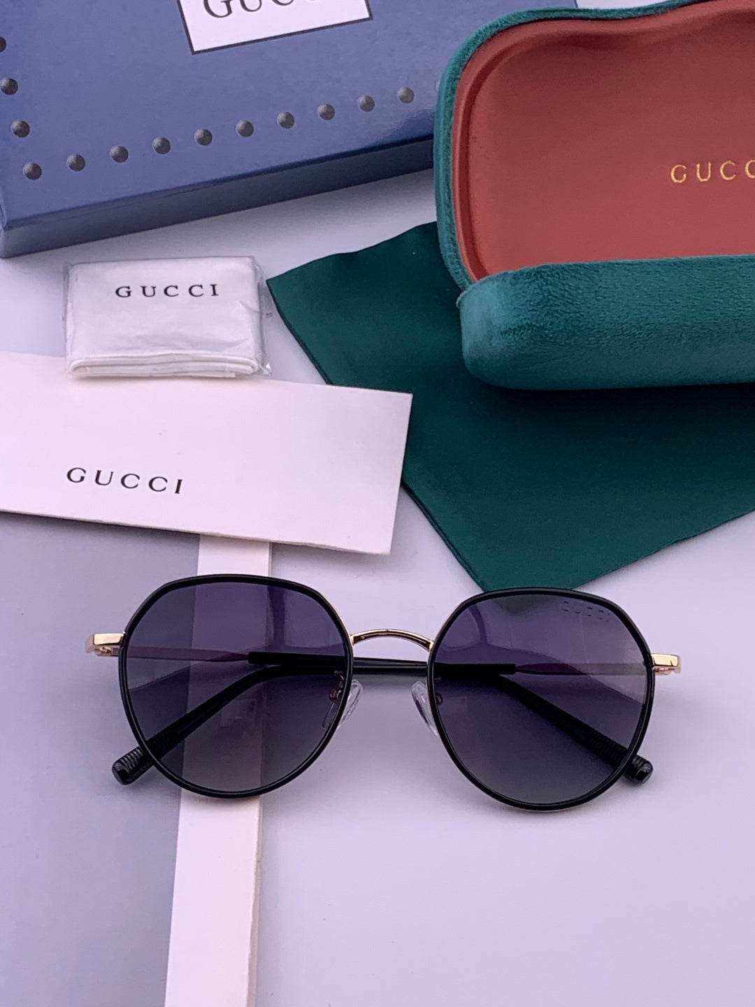Gucci G2235 Polarized Round Brown Lens Sunglasses for Women - 493433 - detail image 7