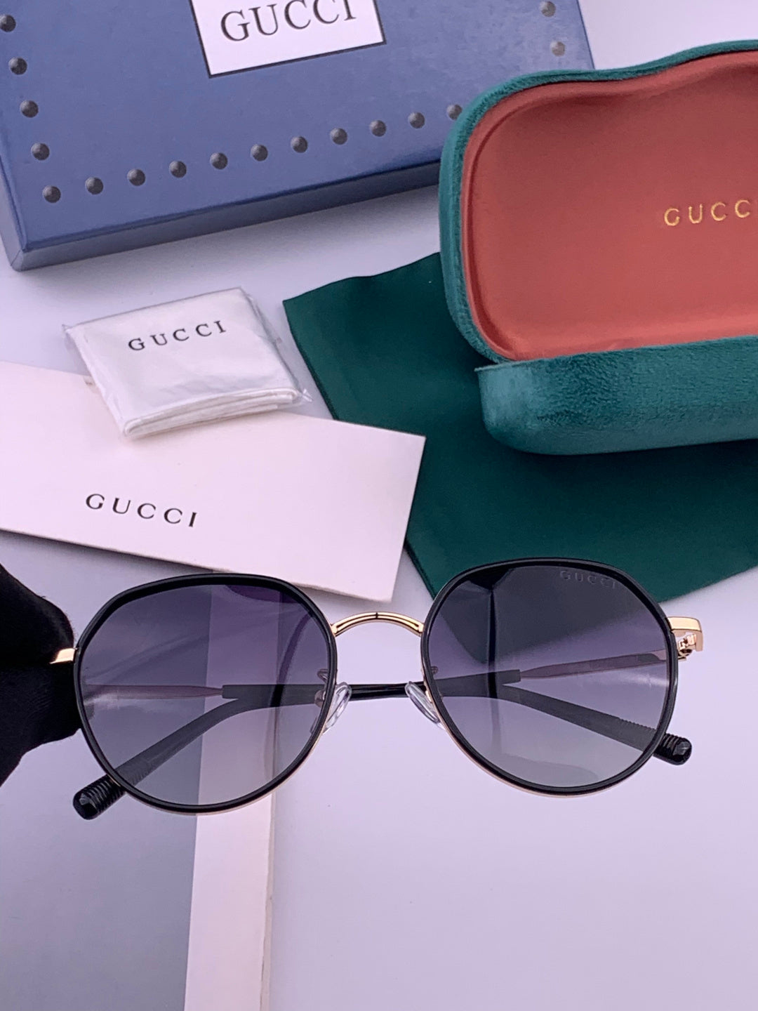 Gucci G2235 Polarized Round Brown Lens Sunglasses for Women - 493433