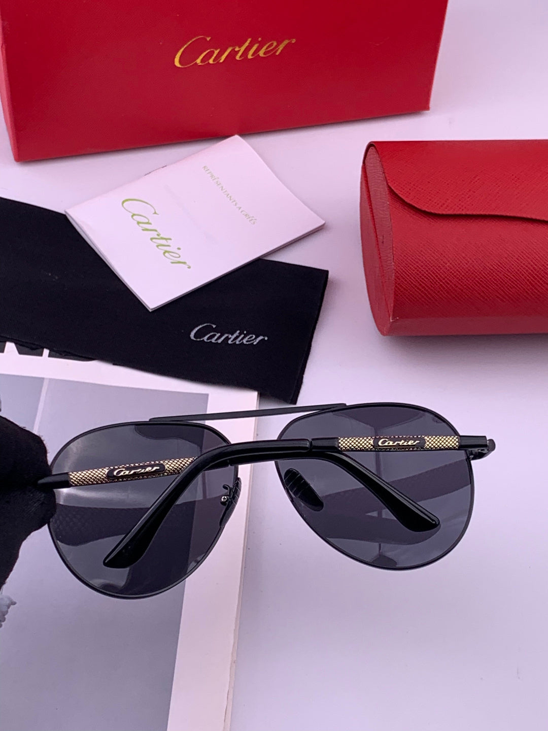 Cartier CK4080 Polarized Fashion Orange Lens Sunglasses for Men & Women - detail image 4