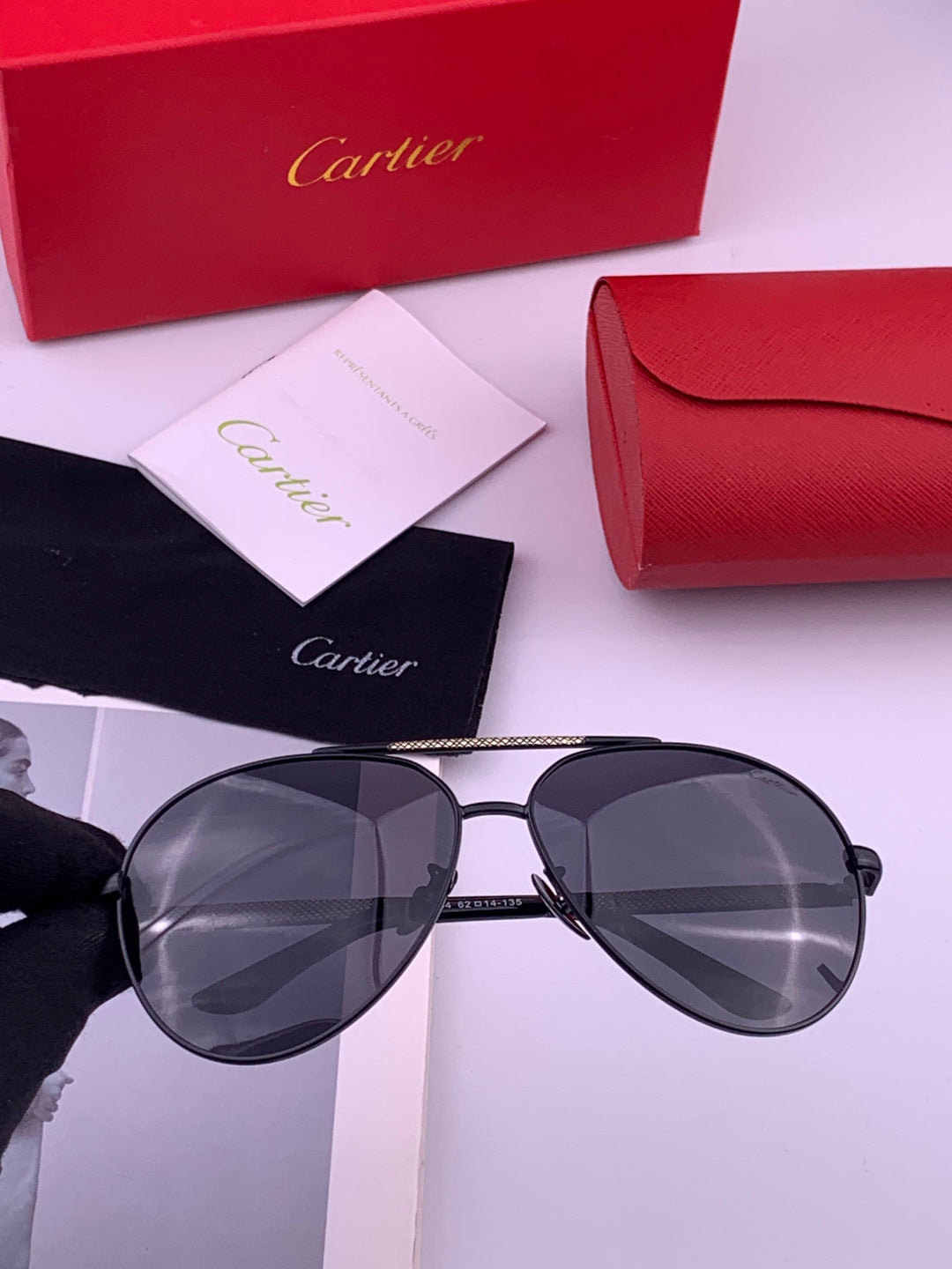 Cartier CK4080 Polarized Fashion Orange Lens Sunglasses for Men & Women