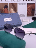 Gucci 5327 Polarized Aviator Gold Lens Sunglasses for Men & Women - 493435