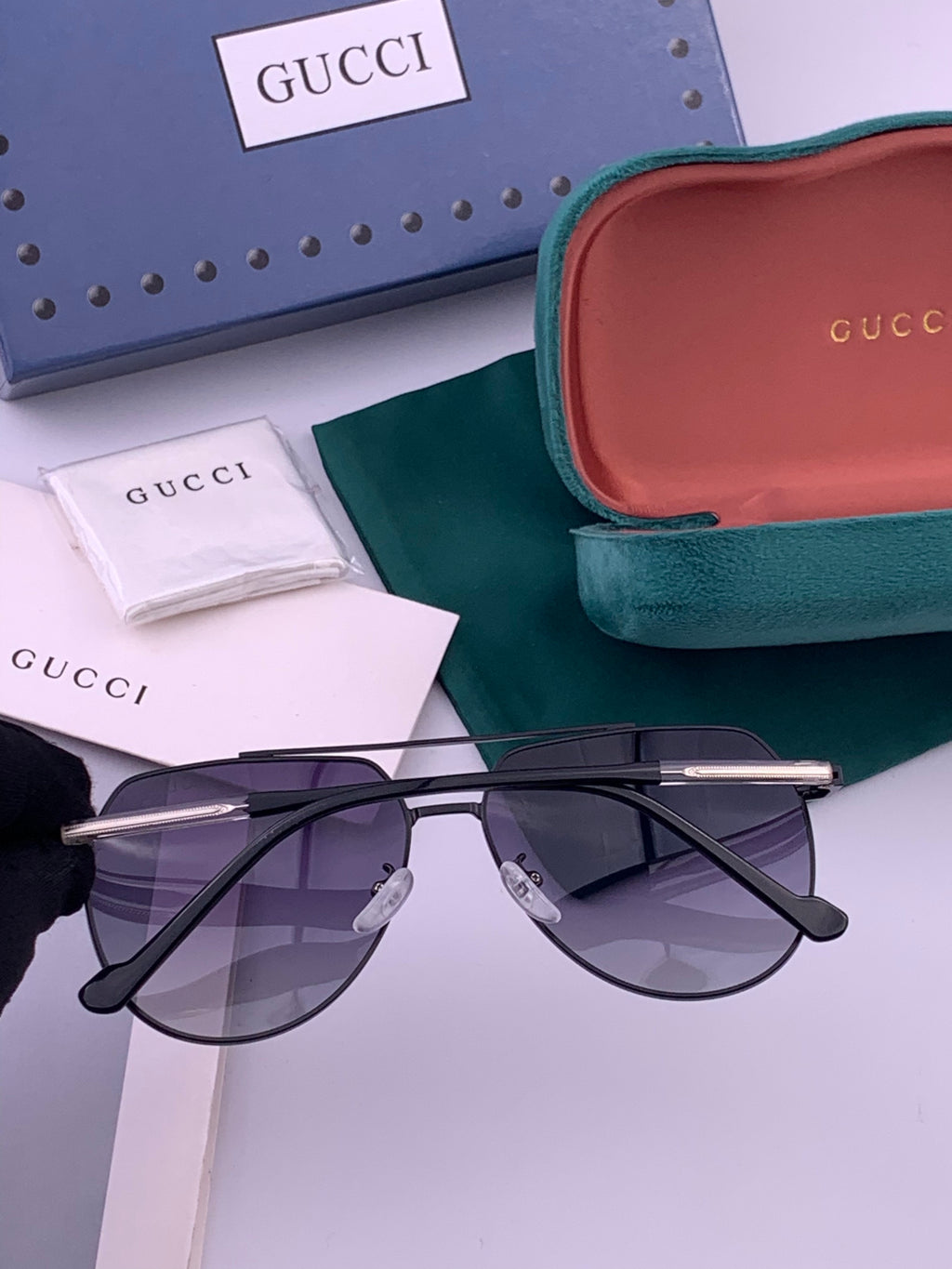 Gucci 5327 Polarized Aviator Gold Lens Sunglasses for Men & Women - 493435 - detail image 2