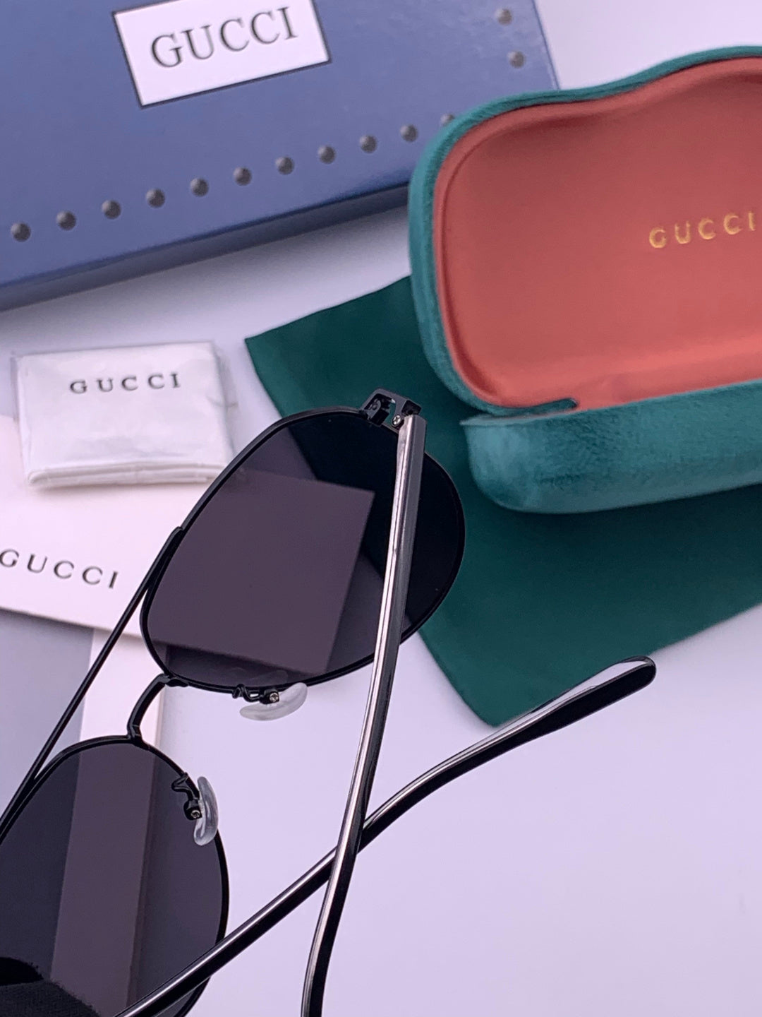 Gucci 5327 Polarized Aviator Gold Lens Sunglasses for Men & Women - 493236 - detail image 5