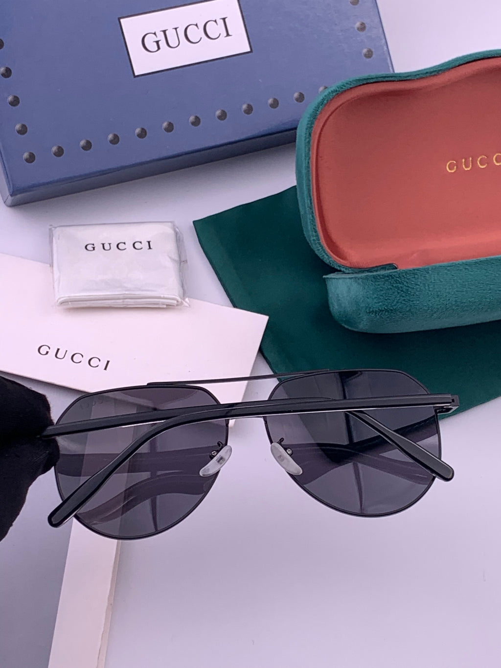 Gucci 5327 Polarized Aviator Gold Lens Sunglasses for Men & Women - 493236 - detail image 4