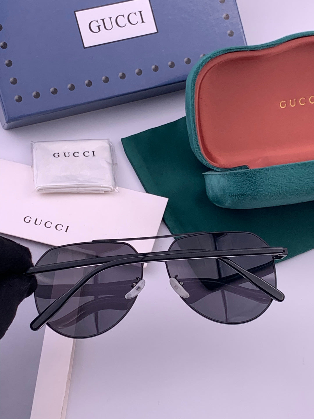 Gucci 5327 Polarized Aviator Gold Lens Sunglasses for Men & Women - 493236 - detail image 4