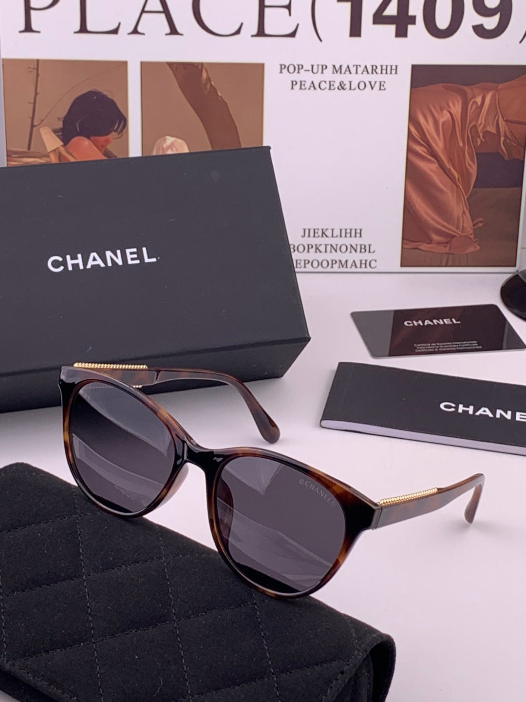 Chanel CH7821 Polarized Round Brown Lens Sunglasses for Men & Women - 493486 - detail image 2