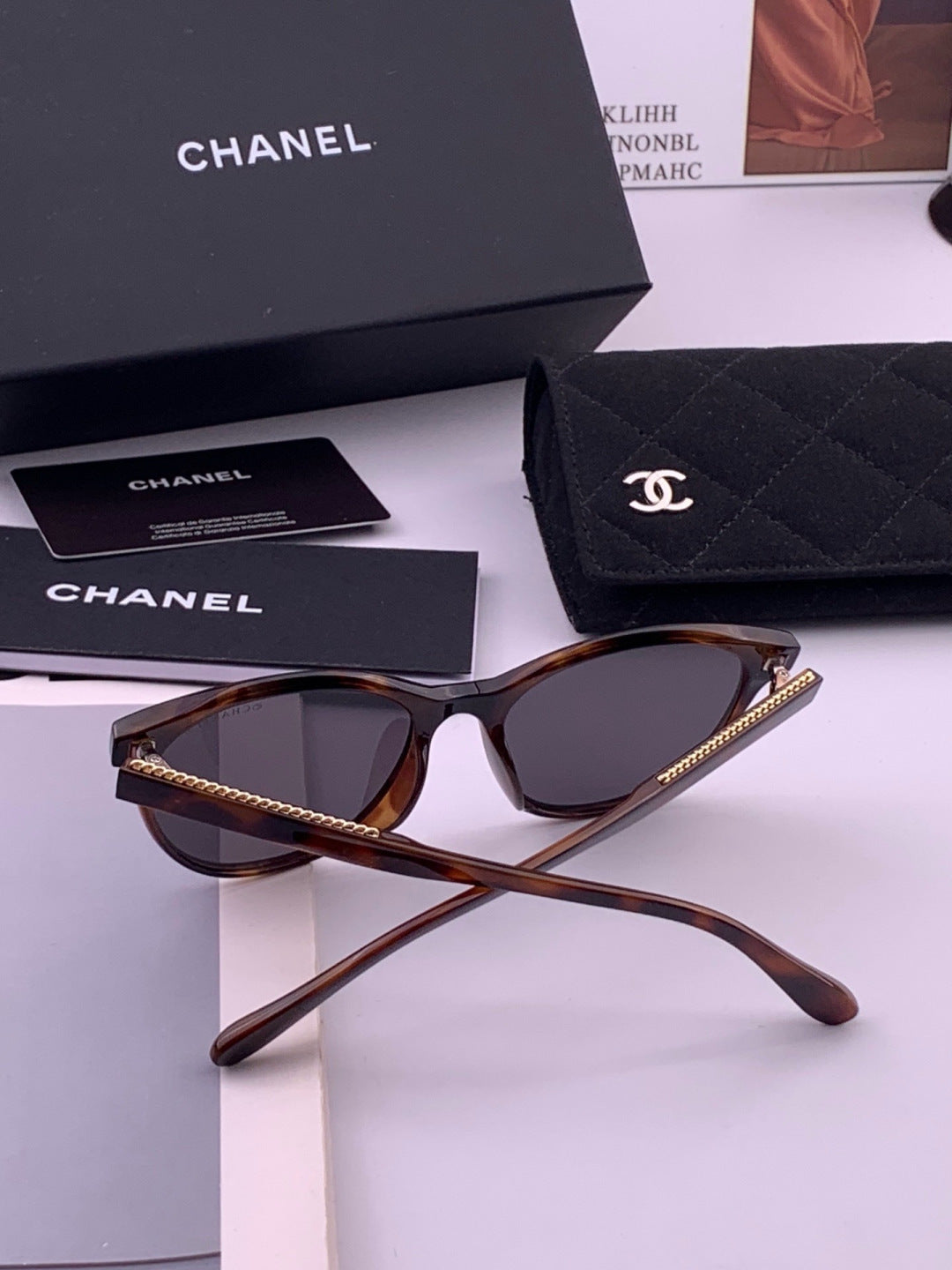Chanel CH7821 Polarized Round Brown Lens Sunglasses for Men & Women - 493486 - detail image 5