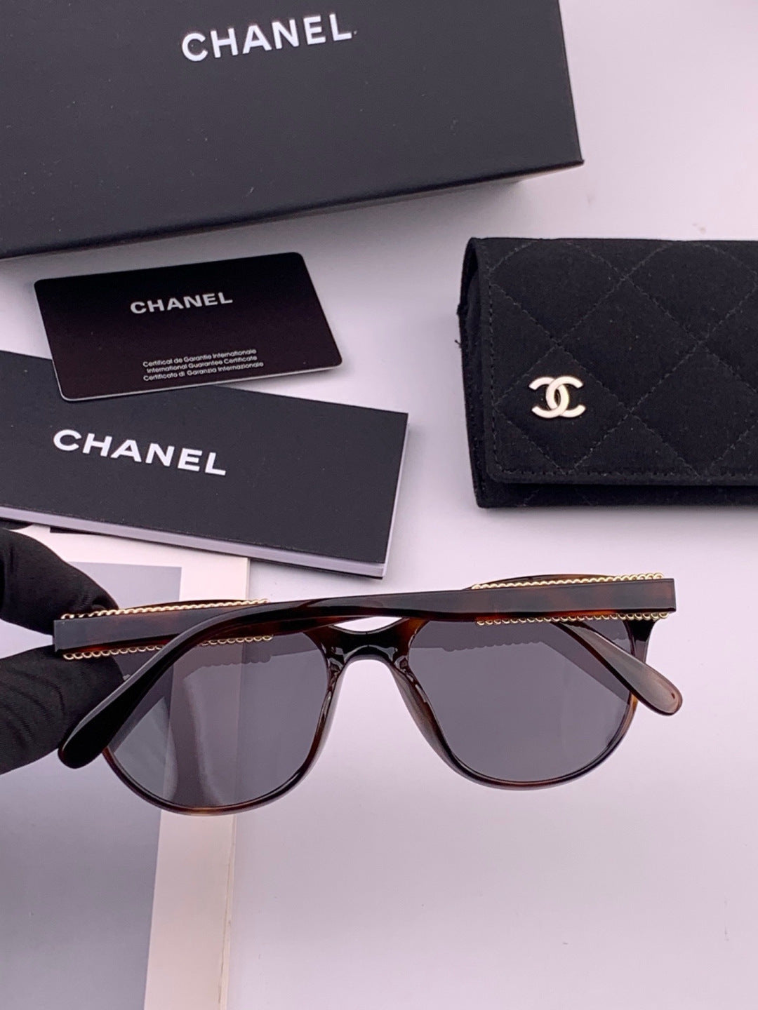 Chanel CH7821 Polarized Round Brown Lens Sunglasses for Men & Women - 493486 - detail image 6