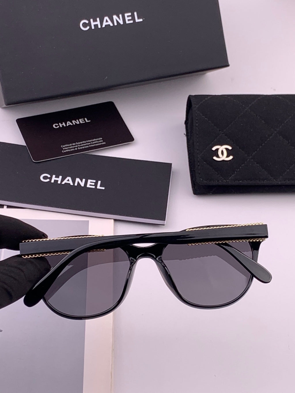 Chanel CH7821 Polarized Round Brown Lens Sunglasses for Men & Women - detail image 7