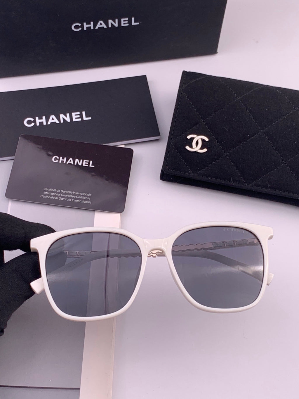 Chanel CH2753 Metal Square Gold Lens Sunglasses for Men & Women