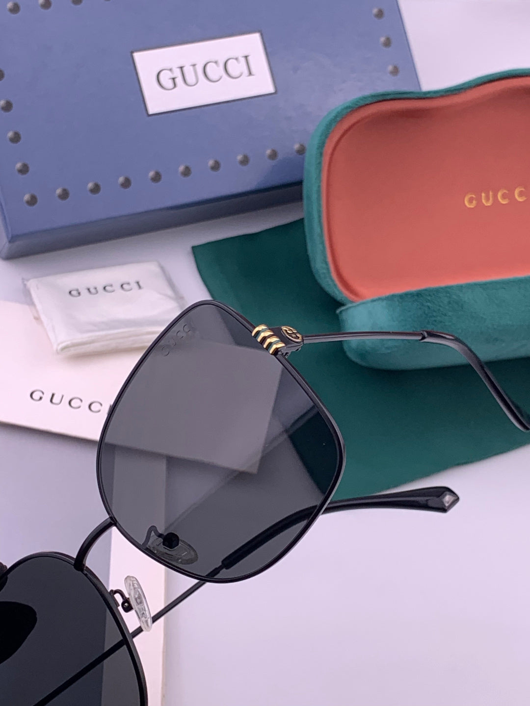 Gucci G2330 Polarized Round Brown Lens Sunglasses for Women - detail image 3