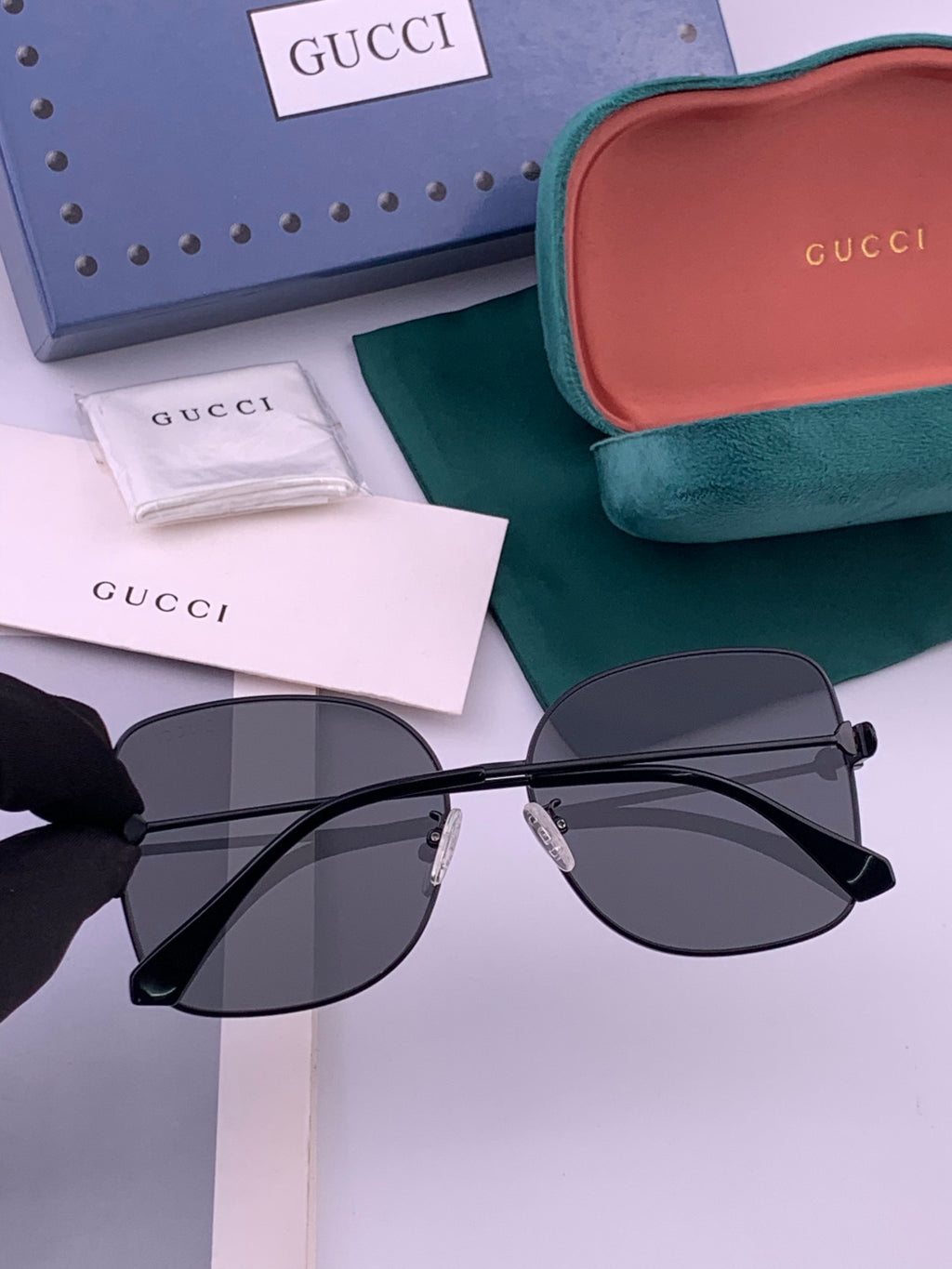 Gucci G2330 Polarized Round Brown Lens Sunglasses for Women - detail image 4