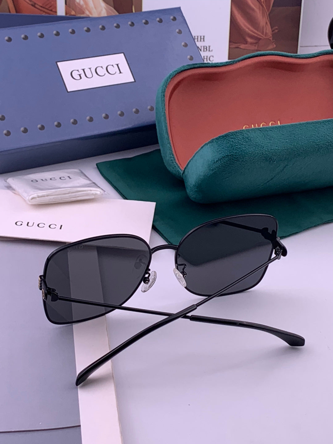 Gucci G2330 Polarized Round Brown Lens Sunglasses for Women - detail image 6