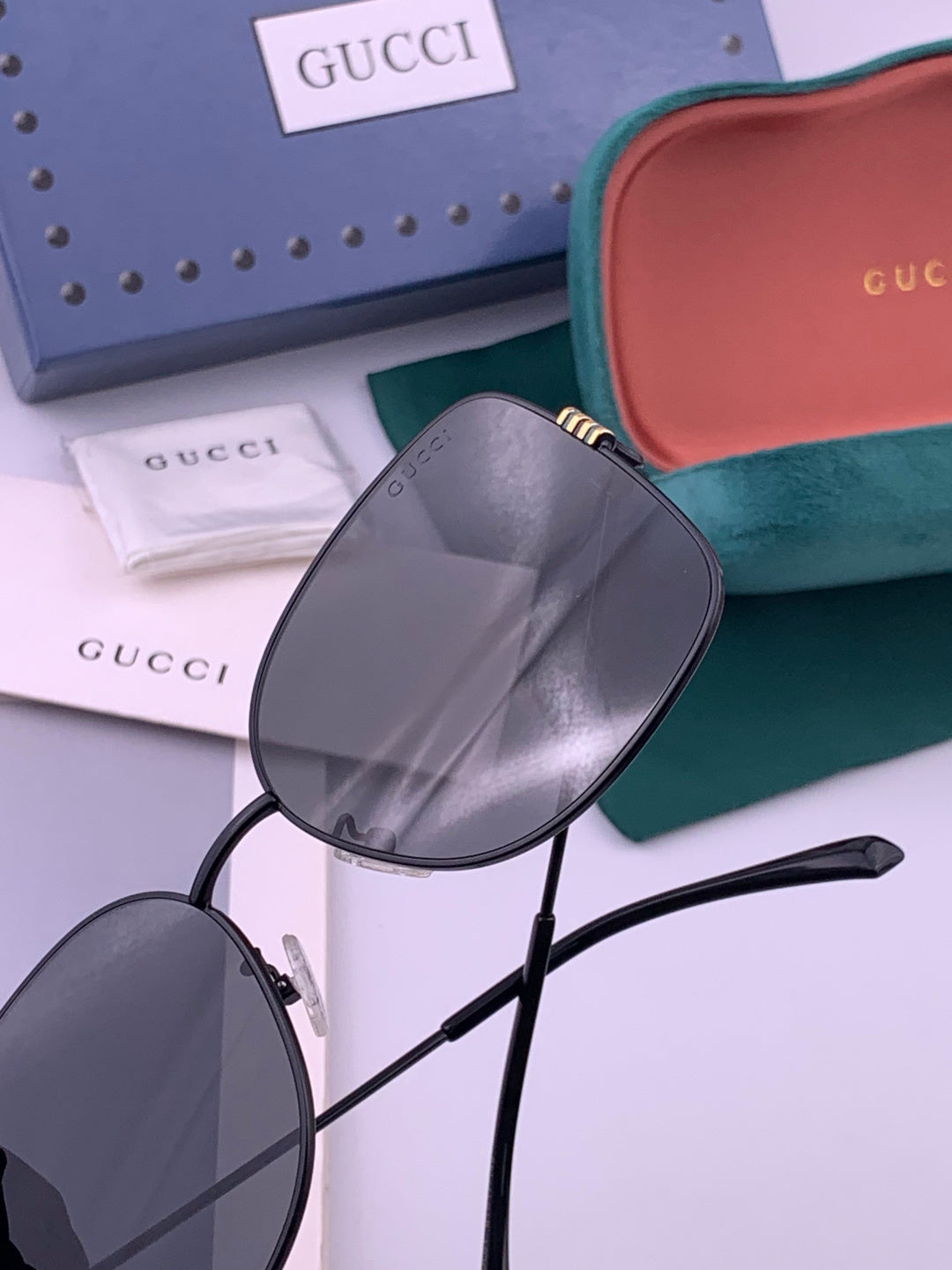 Gucci G2330 Polarized Round Brown Lens Sunglasses for Women - detail image 5