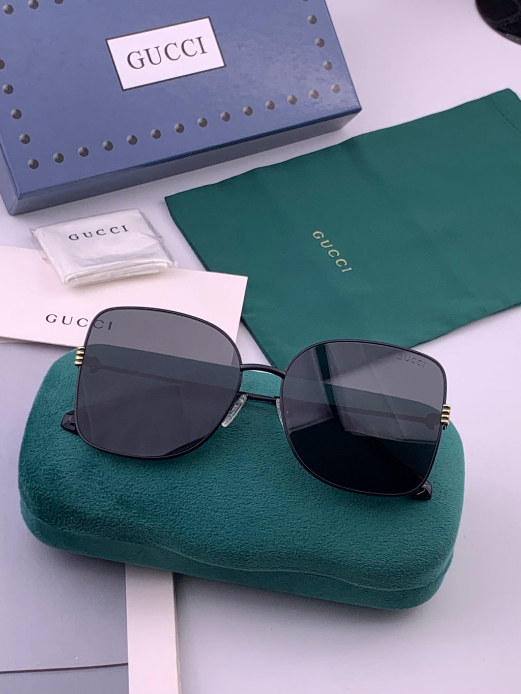 Gucci G2330 Polarized Round Brown Lens Sunglasses for Women - detail image 7