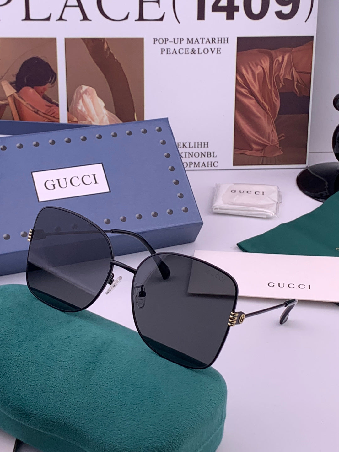 Gucci G2330 Polarized Round Brown Lens Sunglasses for Women - detail image 2