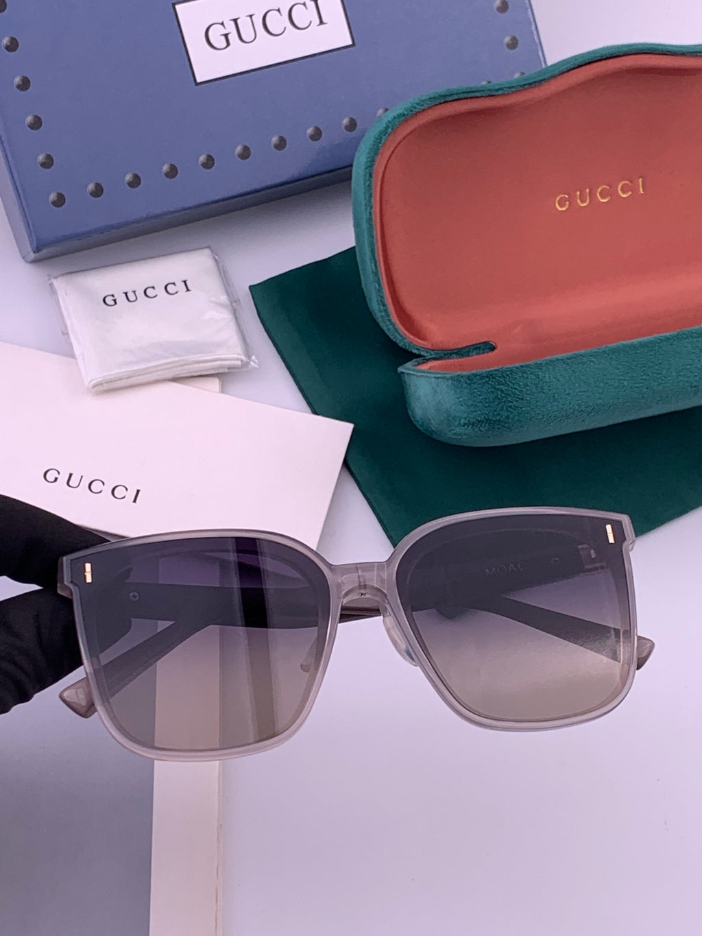 Gucci G60 Polarized Square Brown Lens Sunglasses for Men & Women - 493249