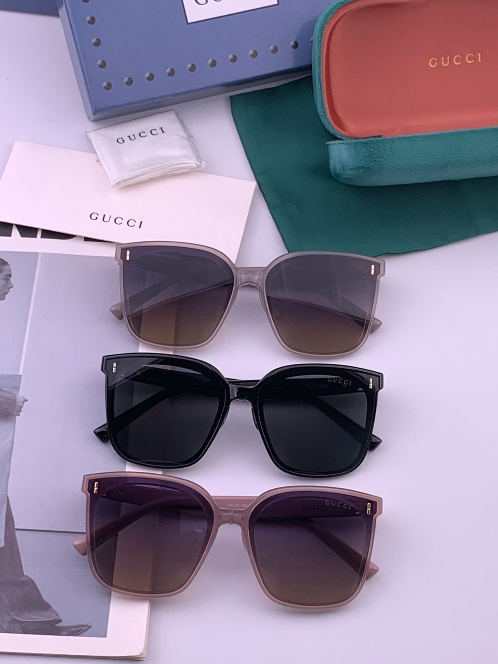 Gucci G60 Polarized Square Brown Lens Sunglasses for Men & Women - 493249 - detail image 7