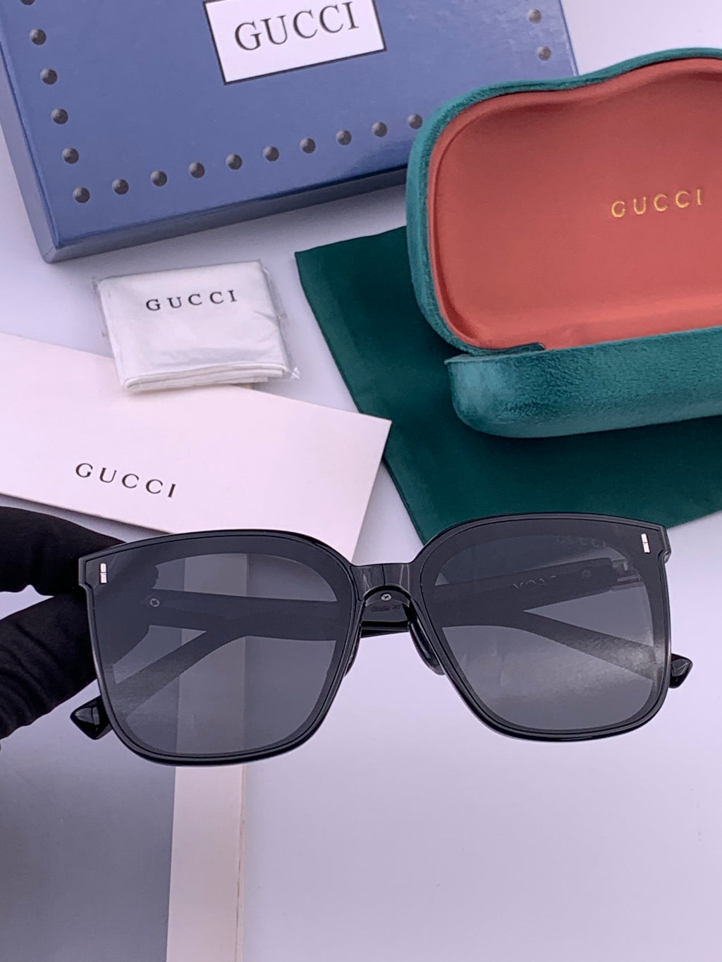 Gucci G60 Polarized Square Brown Lens Sunglasses for Men & Women - 493250