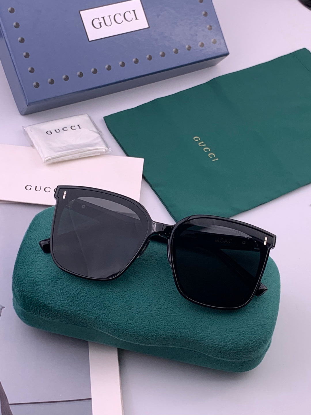 Gucci G60 Polarized Square Brown Lens Sunglasses for Men & Women - 493250 - detail image 6