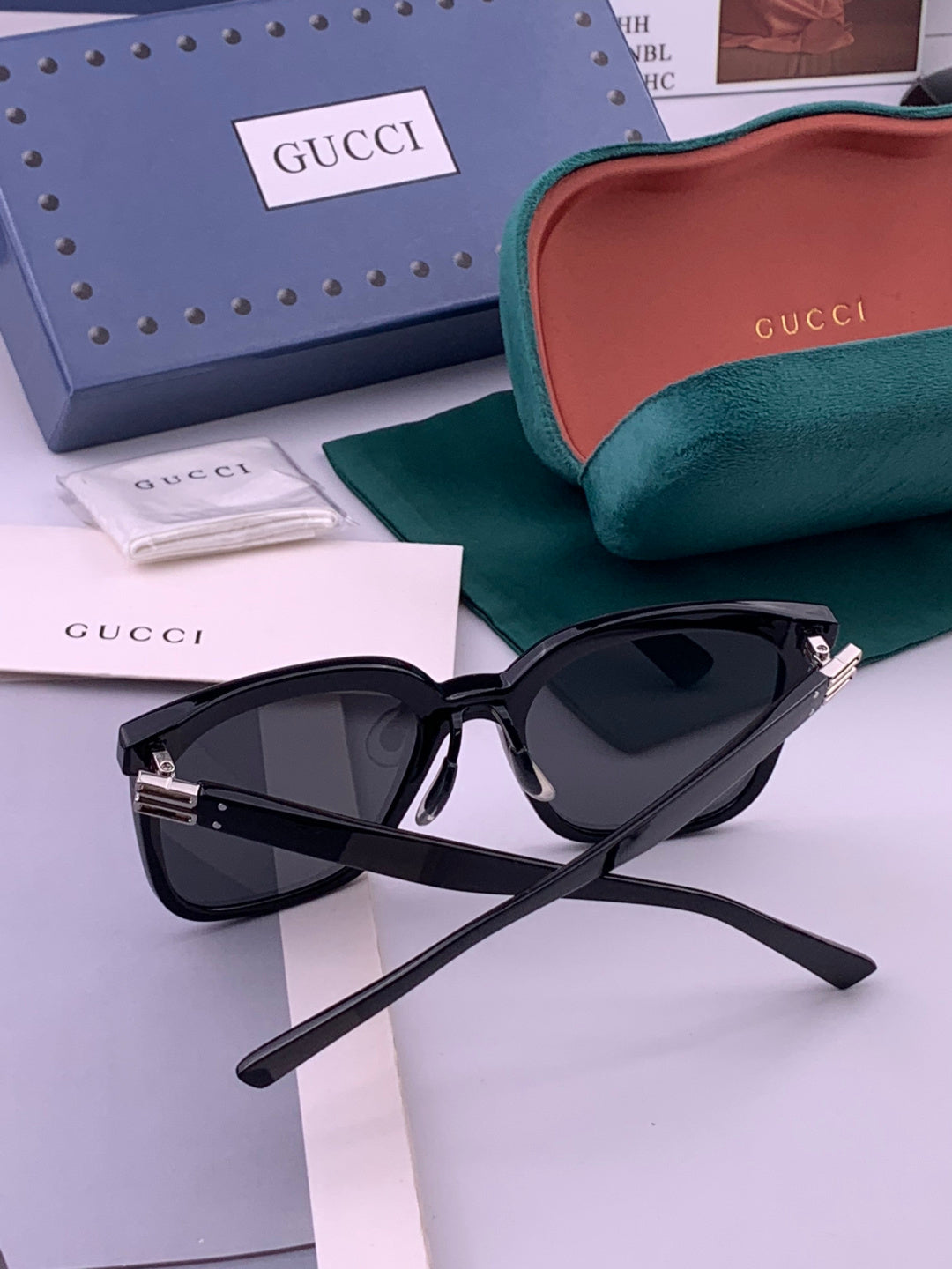 Gucci G60 Polarized Square Brown Lens Sunglasses for Men & Women - 493250 - detail image 5