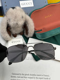 Gucci G4203 Polarized Aviator Gold Lens Sunglasses for Men & Women