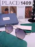 Gucci G9325 Polarized Aviator Black Lens Sunglasses for Men & Women