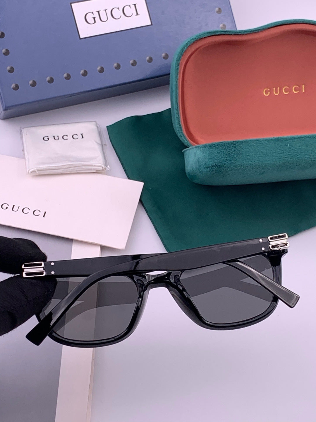 Gucci G6761 Polarized Square Pink Lens Sunglasses for Men & Women - detail image 5