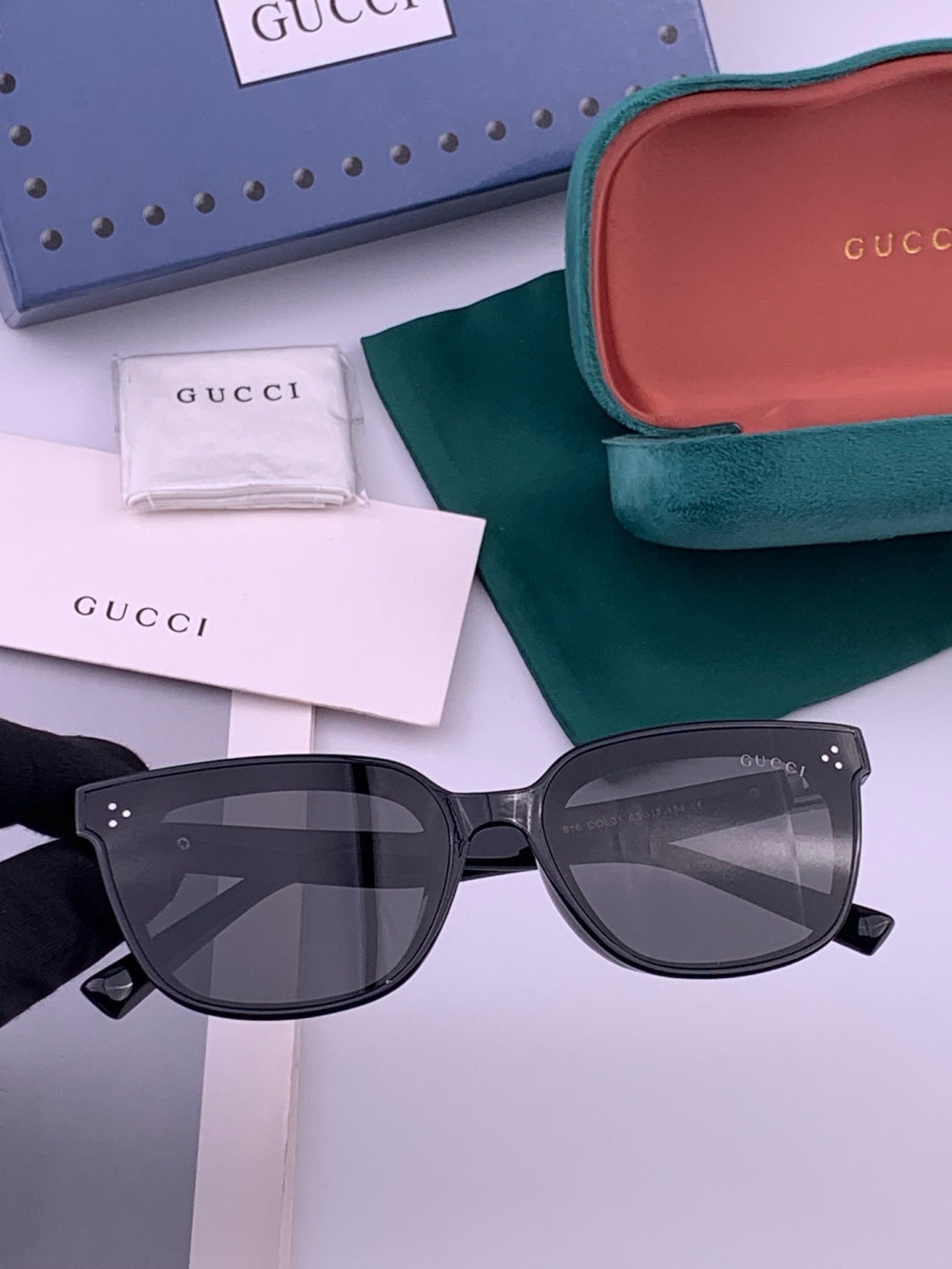 Gucci G6761 Polarized Square Pink Lens Sunglasses for Men & Women