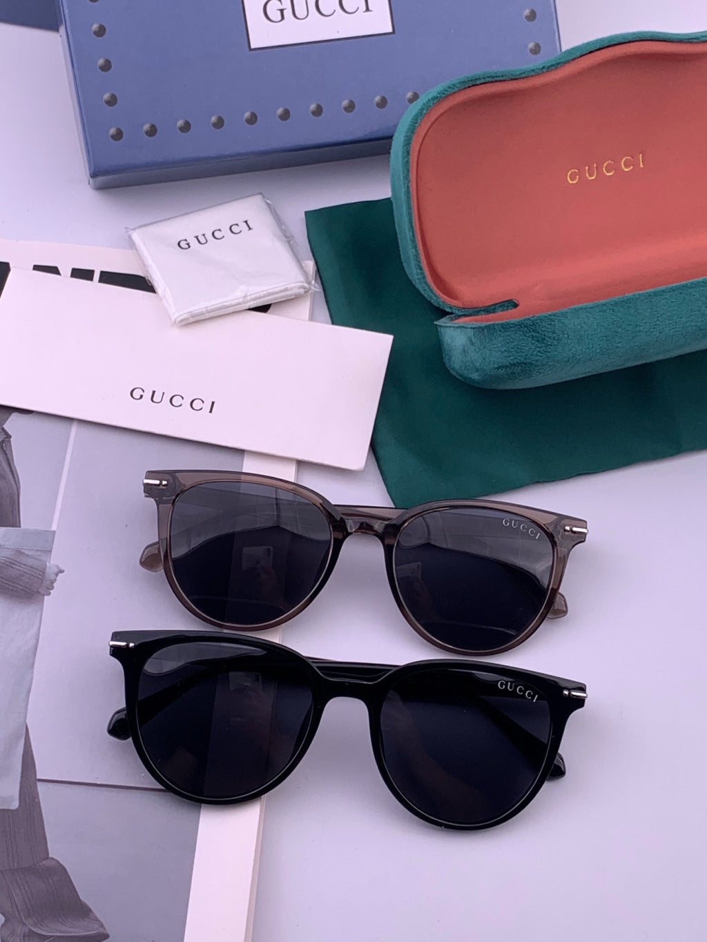 Gucci G12039 Polarized Fashion Gold Lens Sunglasses for Women - detail image 5