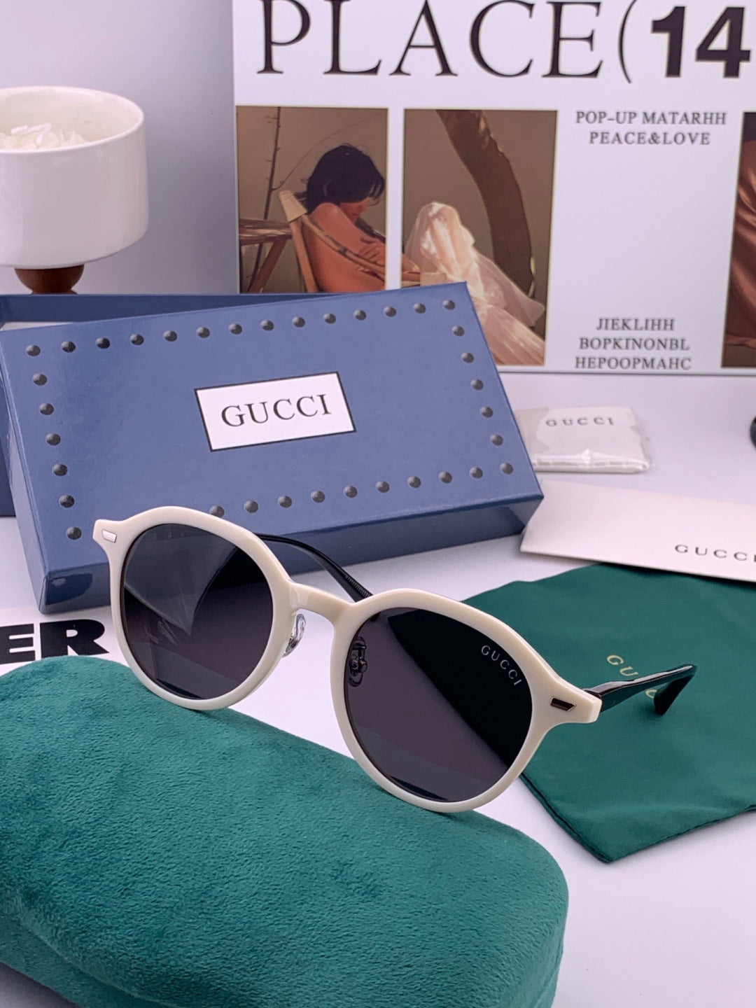 Gucci G7991 Polarized Fashion Gold Lens Sunglasses for Women - detail image 5