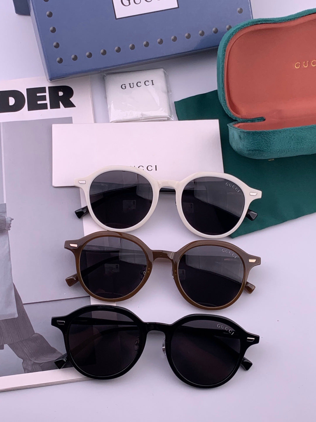 Gucci G7991 Polarized Fashion Gold Lens Sunglasses for Women - detail image 8
