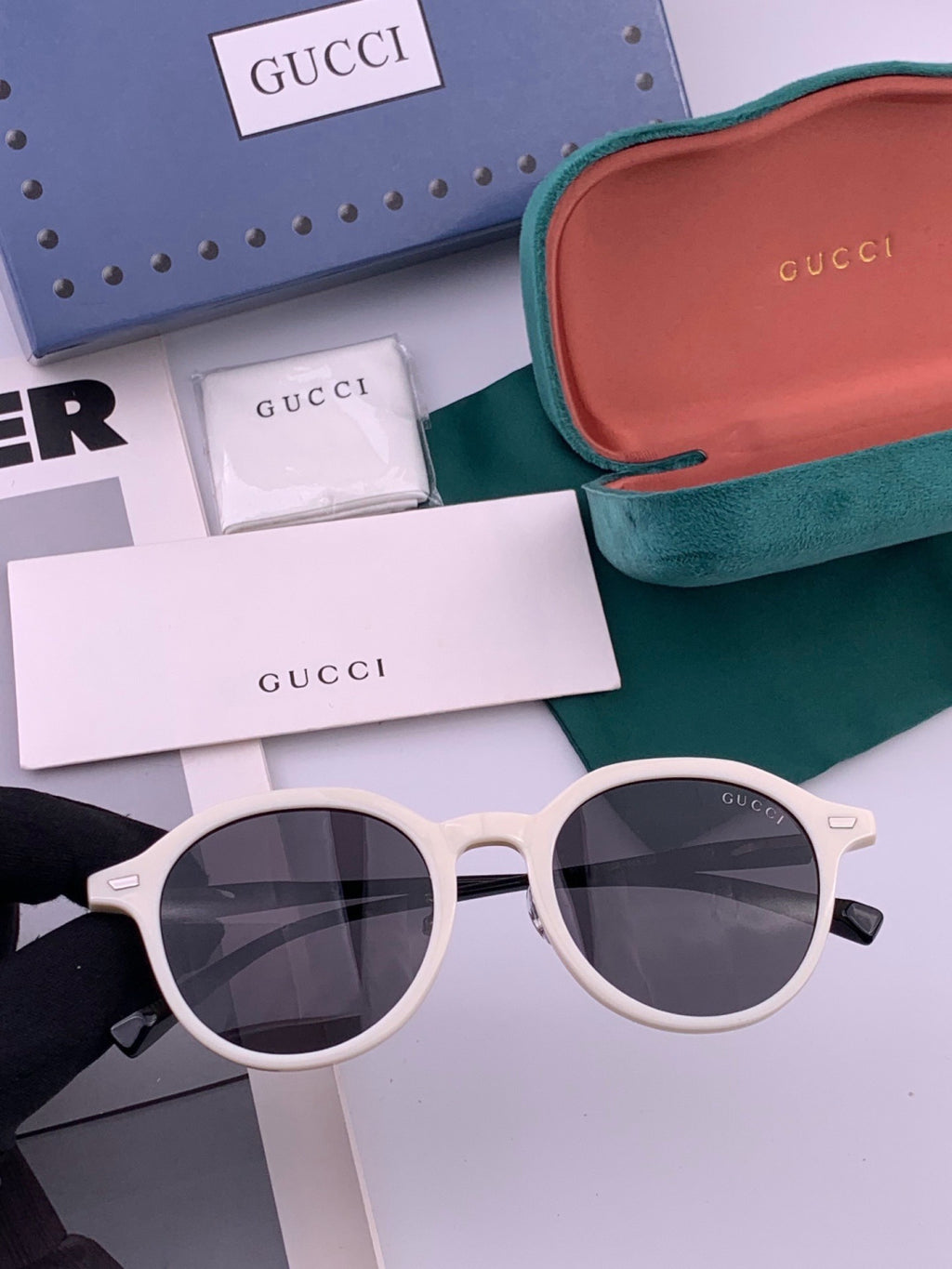 Gucci G7991 Polarized Fashion Gold Lens Sunglasses for Women