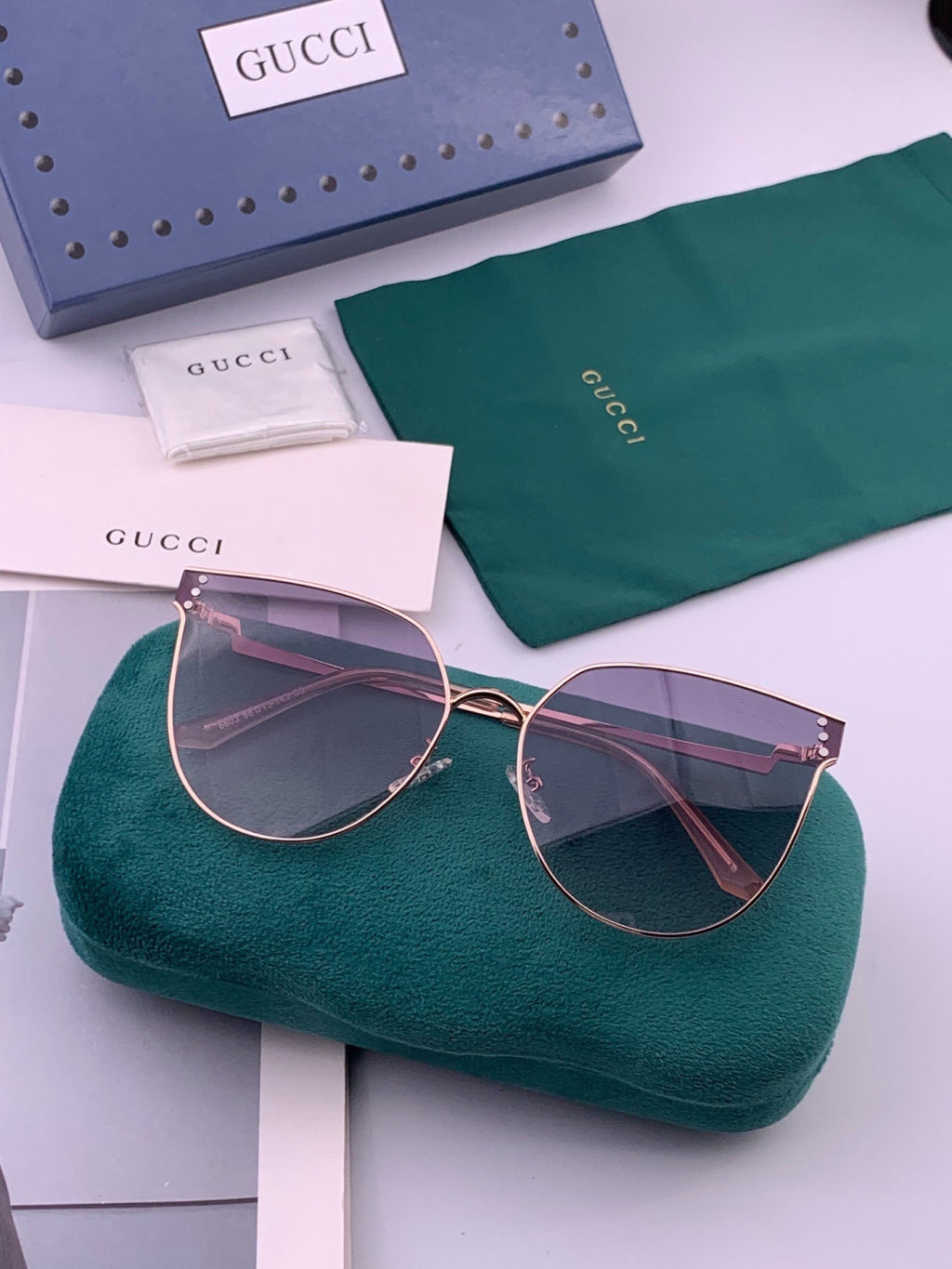 Gucci G3660 Fashion Red Lens Sunglasses for Men & Women - 493408 - detail image 7