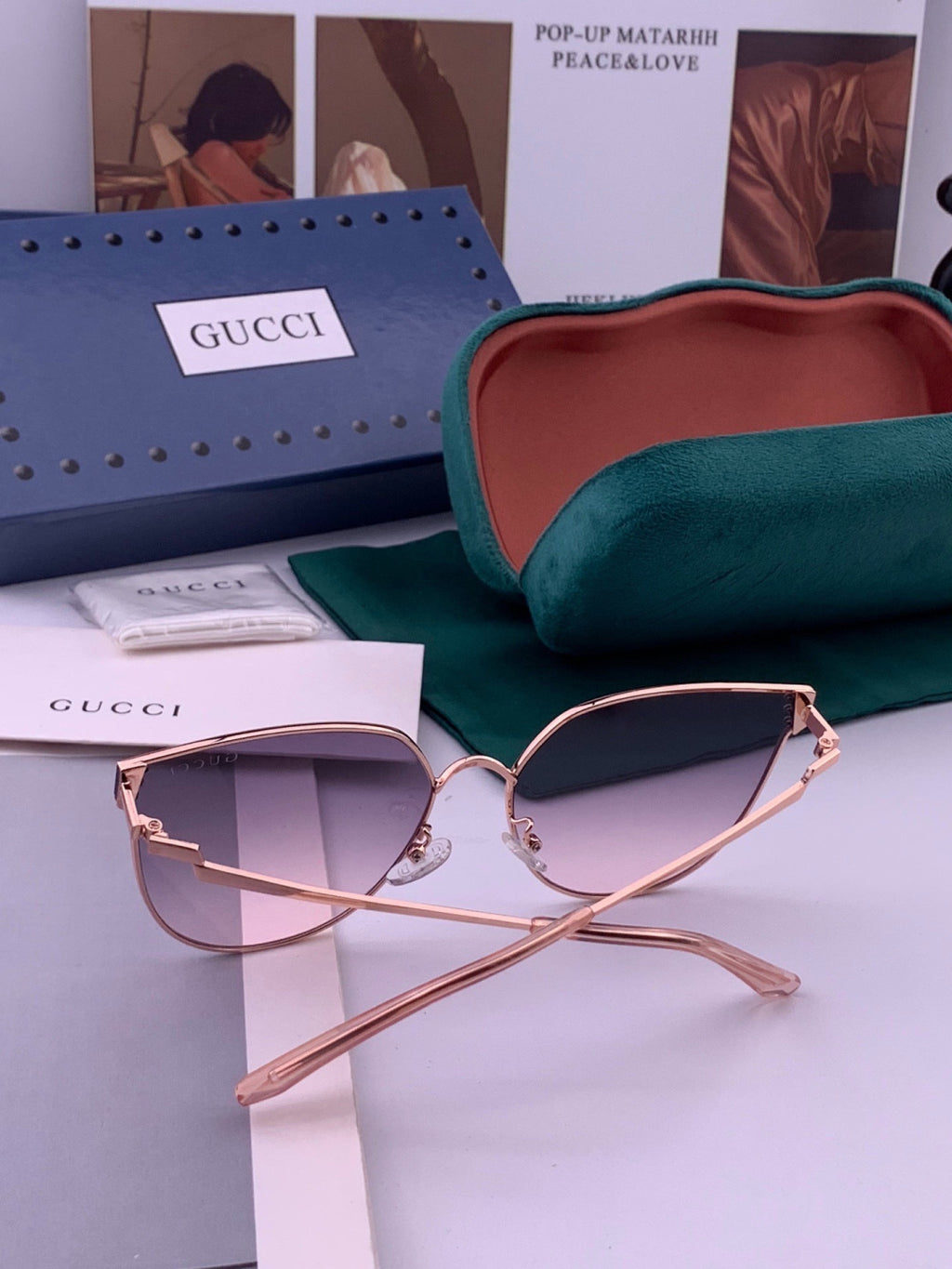 Gucci G3660 Fashion Red Lens Sunglasses for Men & Women - 493408 - detail image 6
