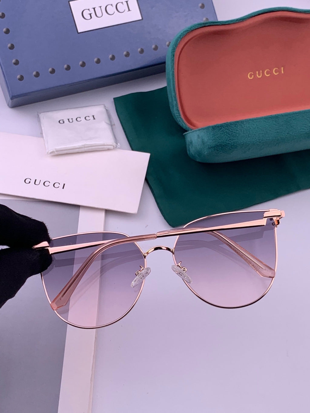 Gucci G3660 Fashion Red Lens Sunglasses for Men & Women - 493408 - detail image 4